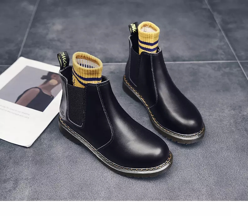 Autumn and winter Martin boots high help shoe boots woman worker outfit shoe big head shoe war Wolf Autumn and winter Martin boots high help shoe boots woman worker outfit shoe big head shoe war Wolf