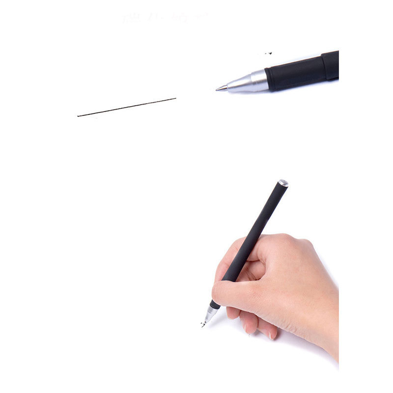 Customizable Black Frosted Gel Pen Wholesale Student Exam Business Signature Pen Blue 0.5 Bullet Water