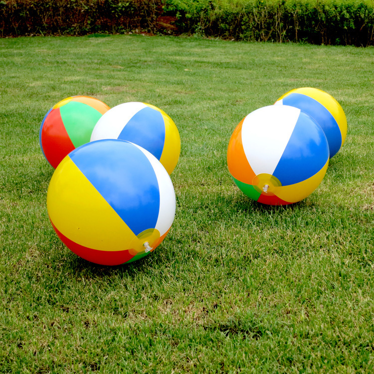 PVC Color Inflatable Ball Children&#039;s Water Ball 6 Color Beach Toy Ball Beach Ball Beach Ball