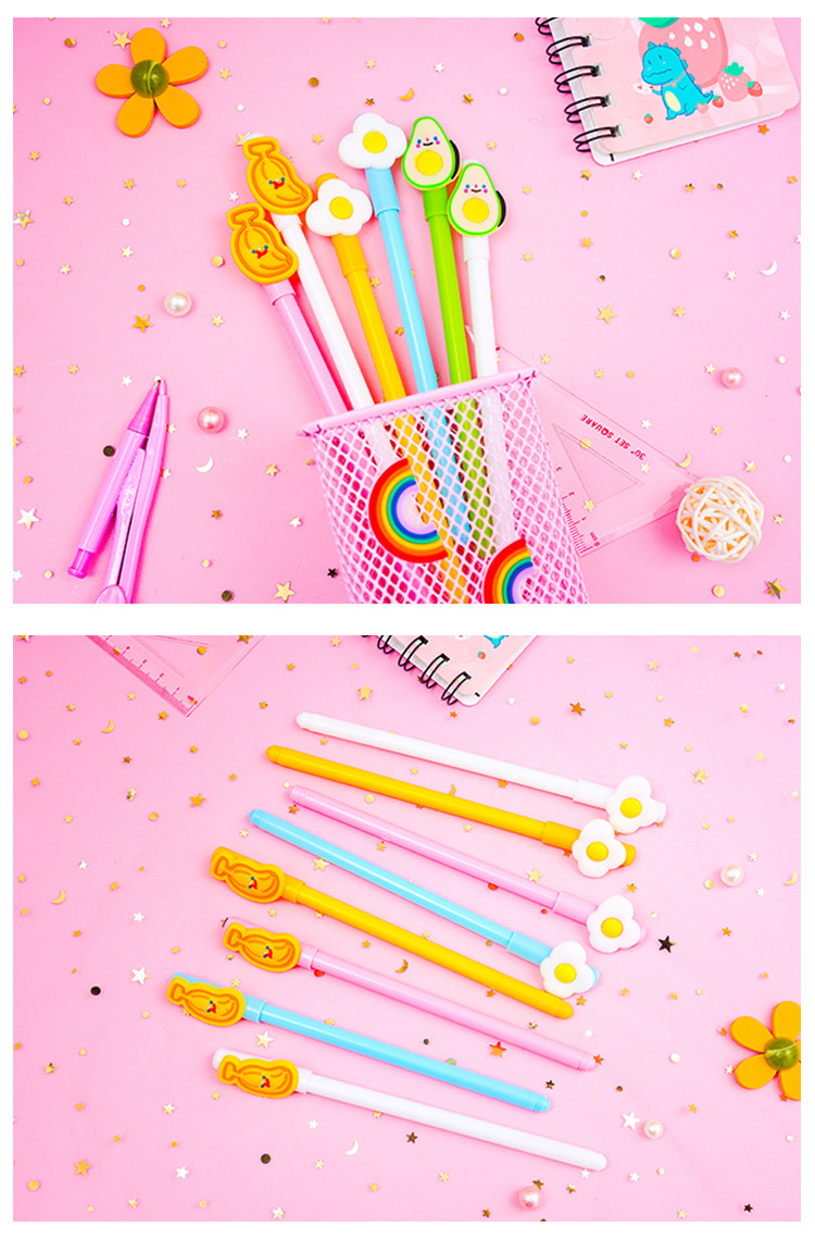 Korean Cute Refreshing Fruit Gel Pen Creative Student Writing Implement Office Signature Pen 0.5mm Ball Pen Korean Cute Refreshing Fruit Gel Pen Creative Student Writing Implement Office Signature Pen 0.5mm Ball Pen