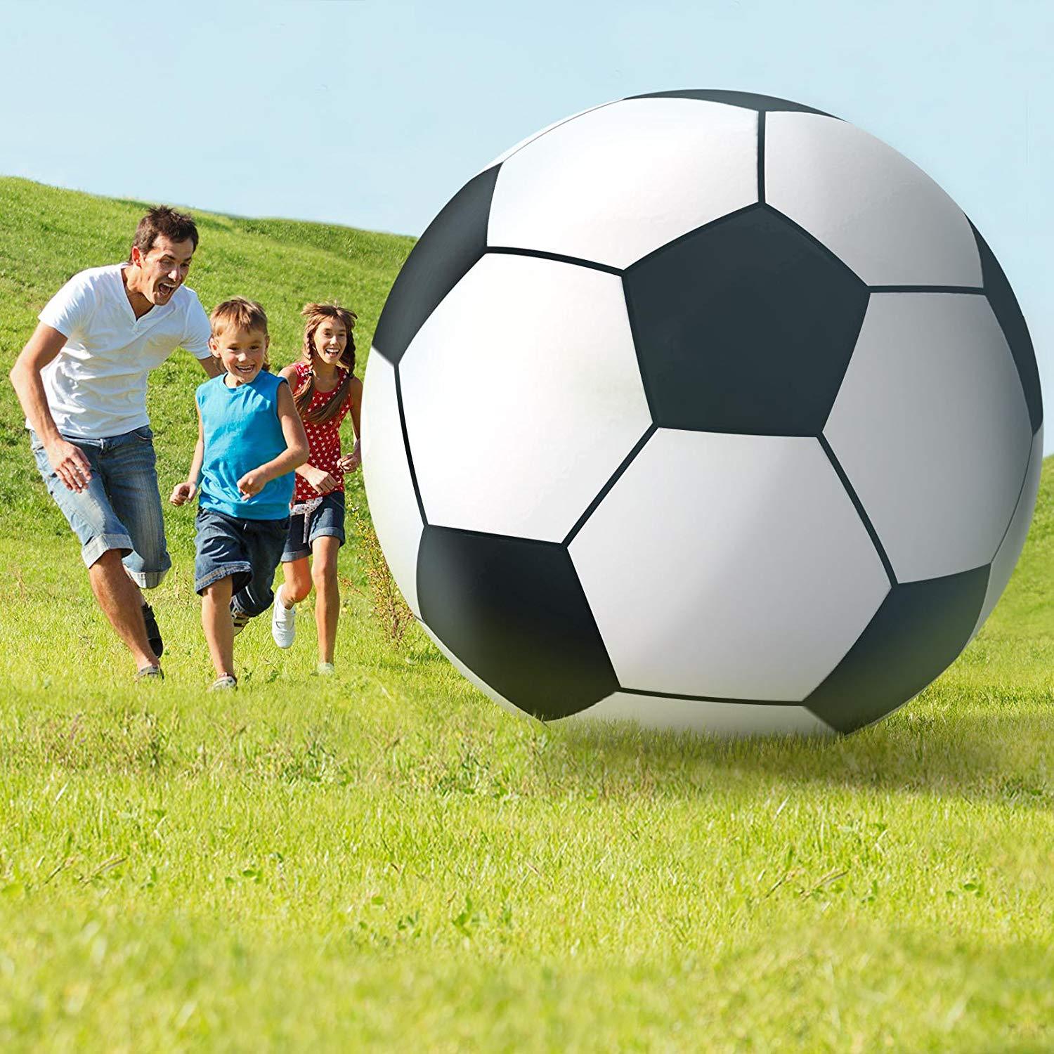 PVC Inflatable Super Large Football Kindergarten Activity Throwing Ball Children's Toys Blowing Beach Ball