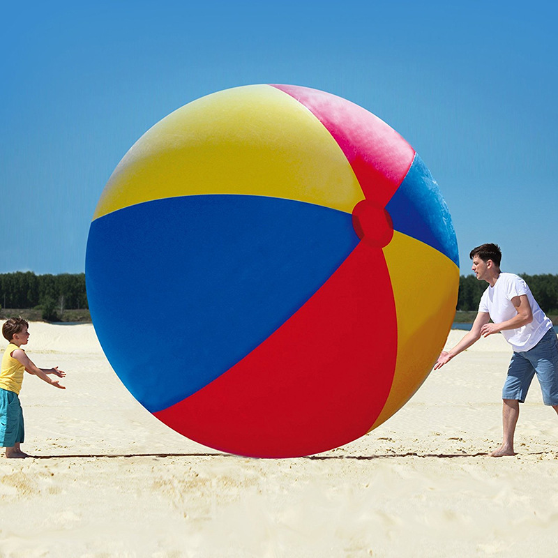 PVC Inflatable Super Large Football Kindergarten Activity Throwing Ball Children's Toys Blowing Beach Ball