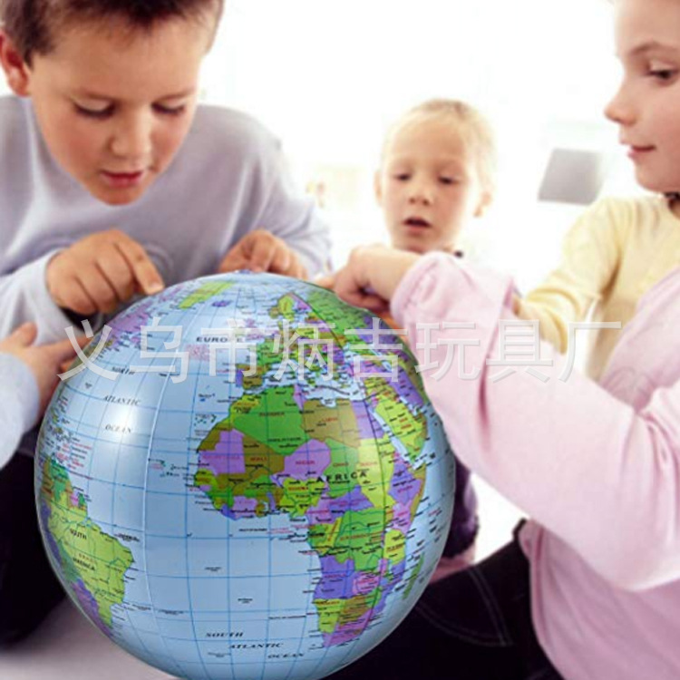 Factory Spot Direct 16 inch PVC Beach ball English Earth 40CM English Beach ball