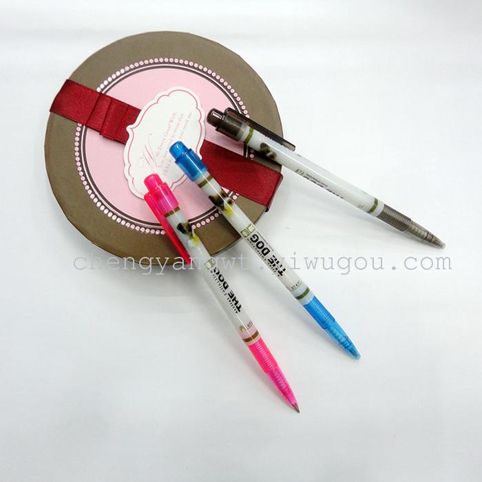 CY-200 dog head patterns membrane push ballpoint pen ballpoint pens advertising custom-made flower films