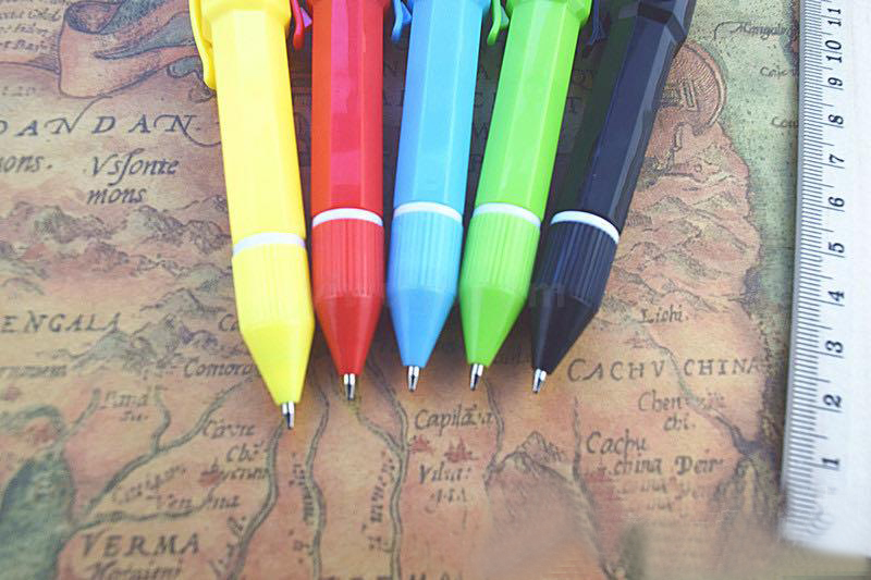 Creative Fun Flashlight Luminous Pen Monochromatic Lamp Color Light Rotating Core Flashlight Ballpoint Pen Signature Pen