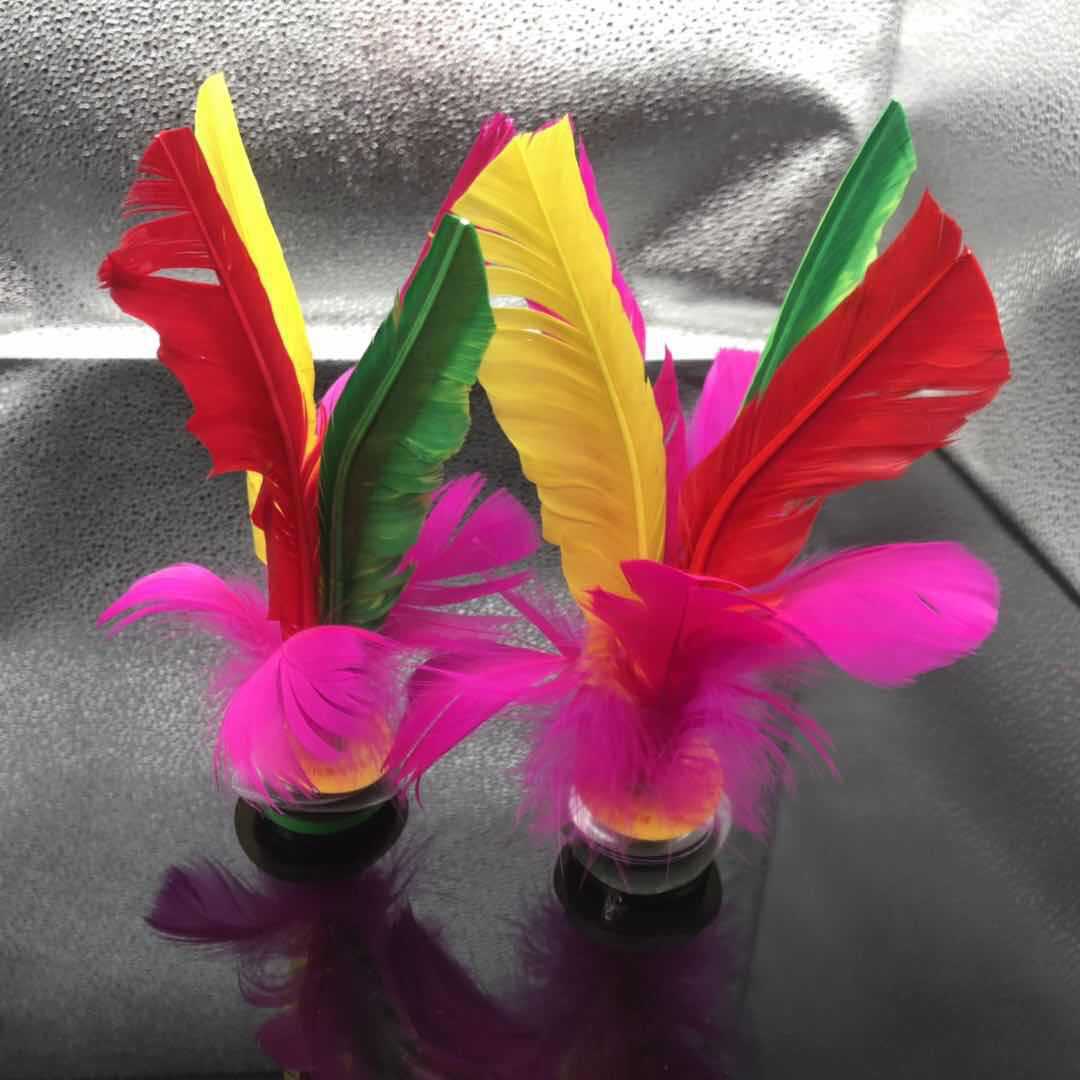Outdoor Sports Shuttlecock Large Flowers for Students Extracurricular Activities Shuttlecock 19cm Feather Shuttlecock