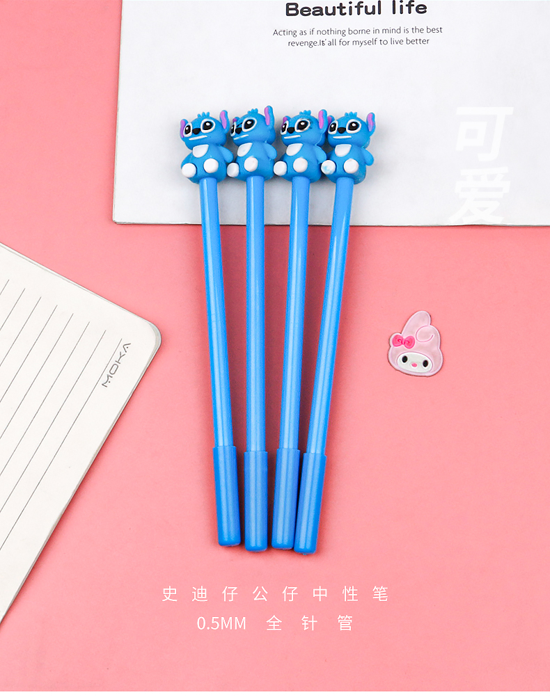 Cartoon Silicone Stitch Doll Writing Signature Pen Creative Stitch Modeling Gel Pen Student Water-Based Paint Pen