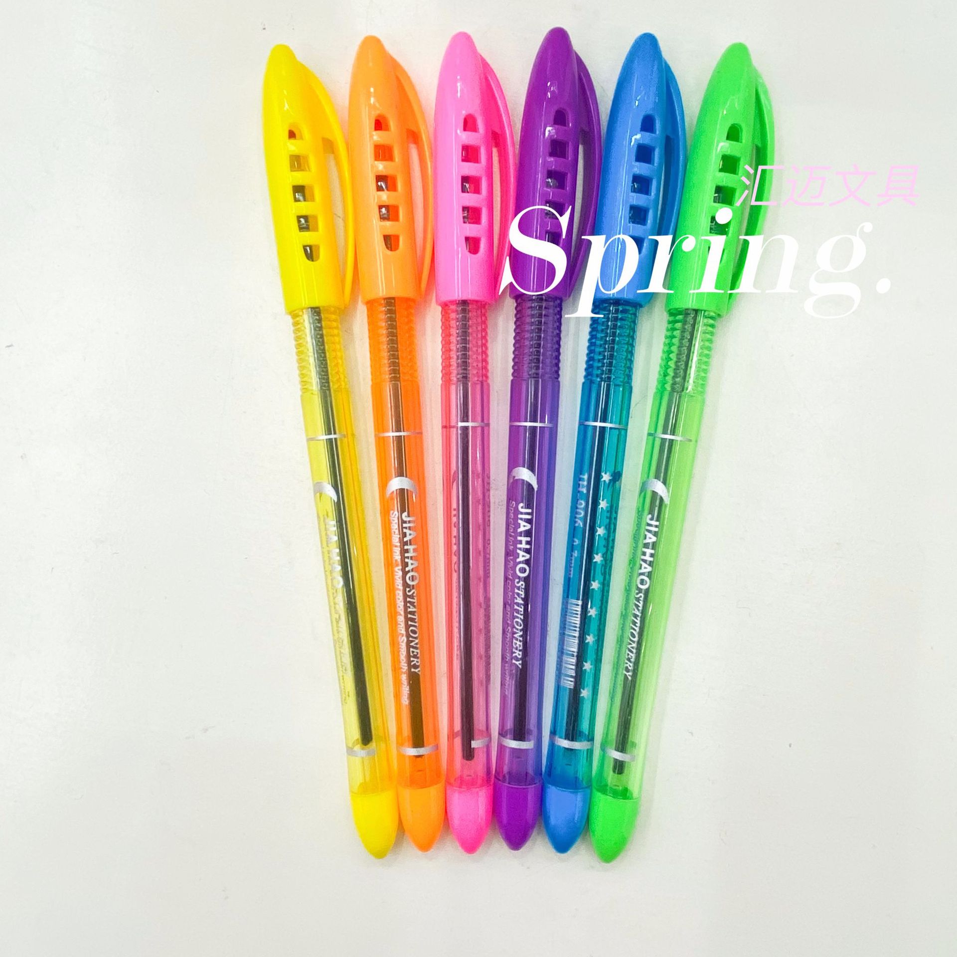 Ballpoint Pen Press Type Ballpoint Pen Multi-Color Neutral Oil Pen Blue Refill Red and Black Three-Color Insert Type