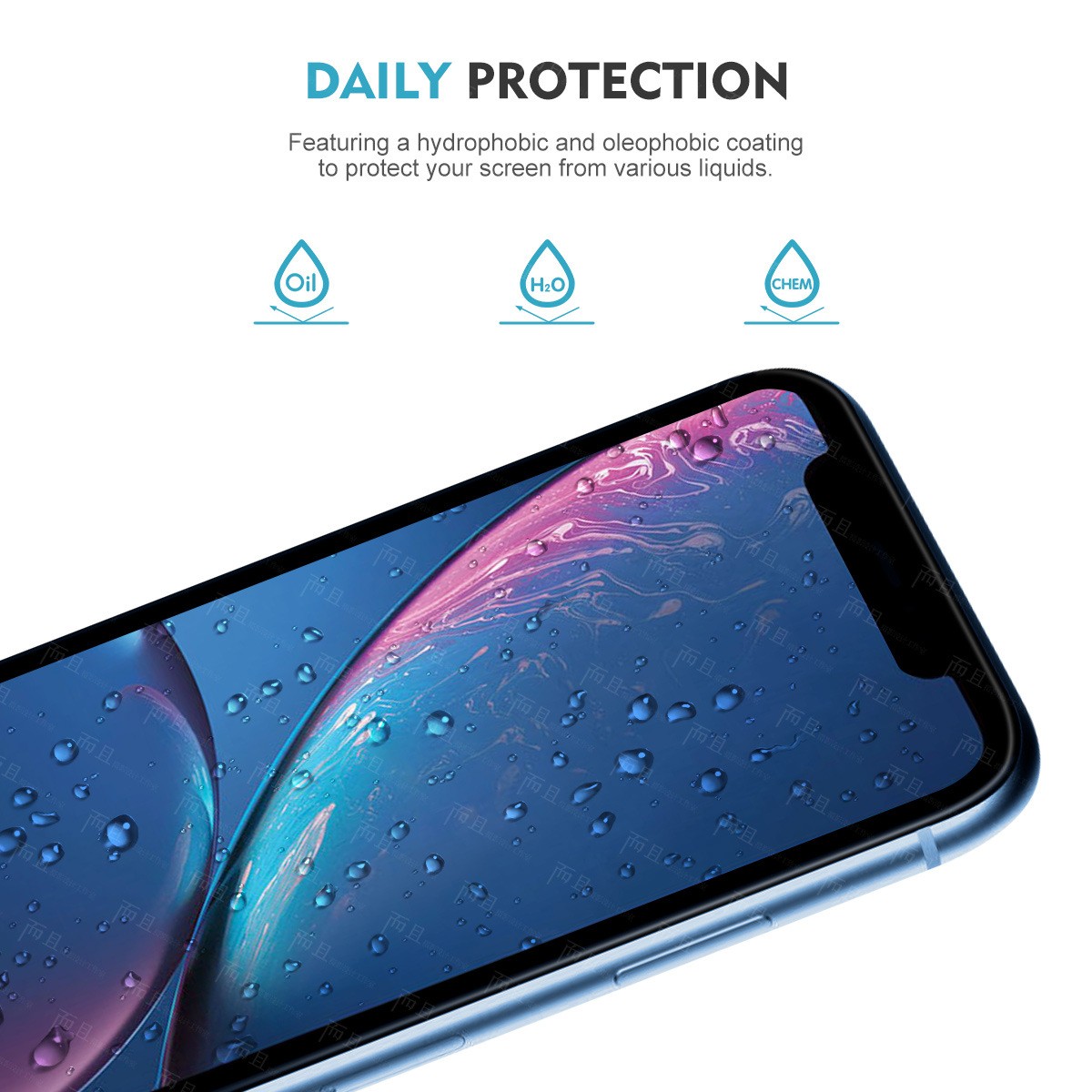 Amazon IPhoneX Full Screen Black Screen Protector 3-Piece Set with Positioning Frame Suitable for Iphone11 Tempered Film