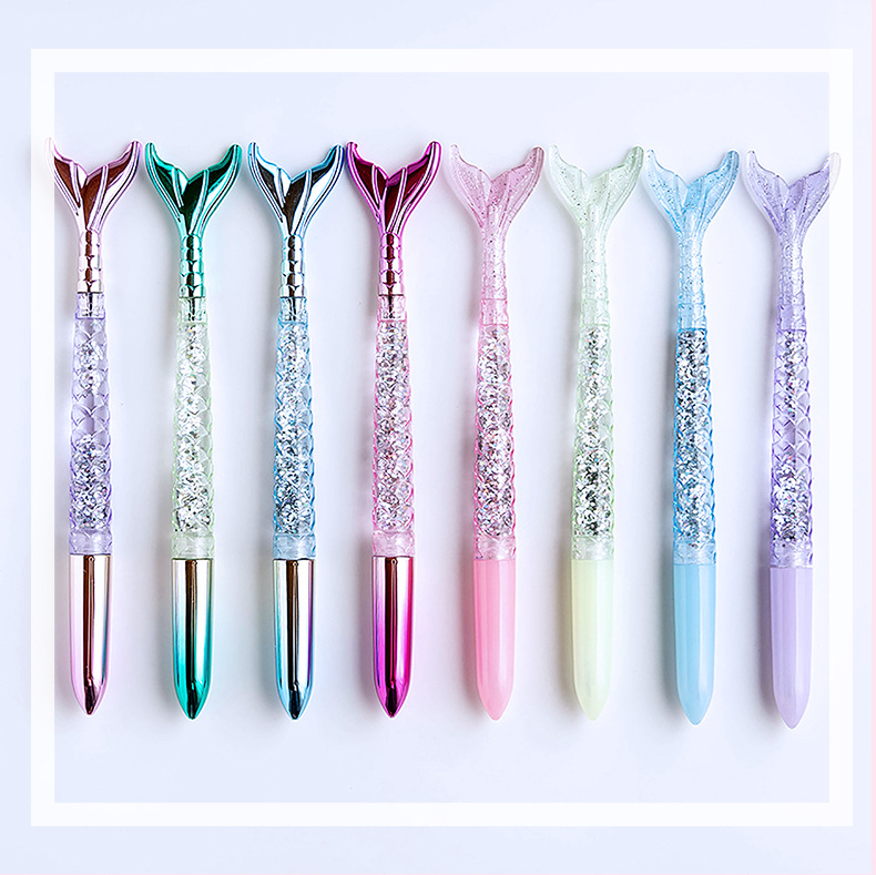 Fairy mermaid ballpoint pen 1.0 blue student neutral pen 0.5mm black small fresh girl heart pen Fairy mermaid ballpoint pen 1.0 blue student neutral pen 0.5mm black small fresh girl heart pen