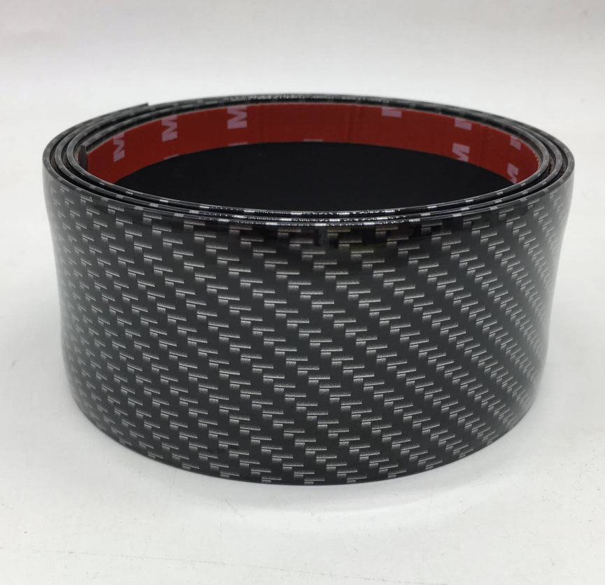 Strip AntiStepping Sticker Universal Modified Pedal Trim Carbon Fiber Pattern Bumper AntiCollision Door Edge Protector