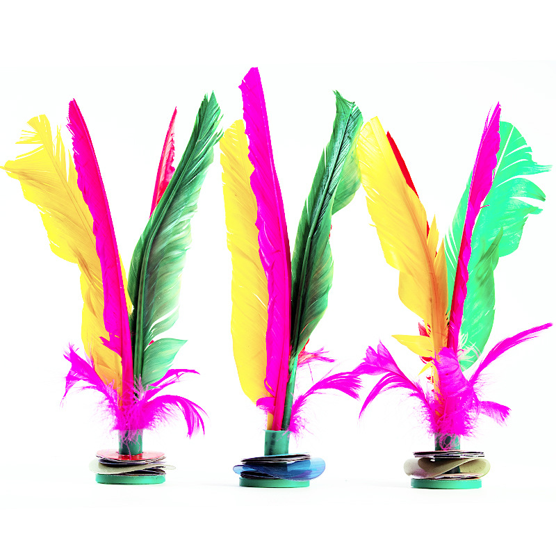 Children's Fitness Kick-Resistant Competition Key Feather Key Shuttlecock Jianzi Shuttlecock Goose Feather Dire Shuttlecock Shuttlecock Plush