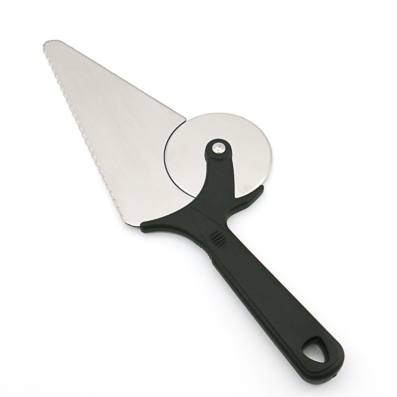 Stainless Steel Pizza Knife Kitchen Baking MultiFunction Roller Pizza Shovel Cake Knife Cake Shovel