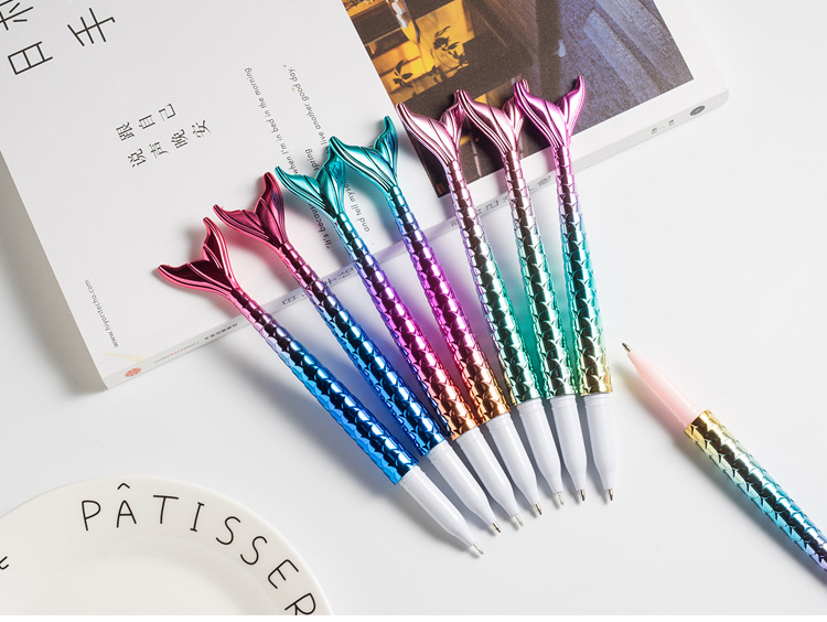 Creative stationery lovely student pen mermaid pen ballpoint pen signature pen imitation needle neutral pen