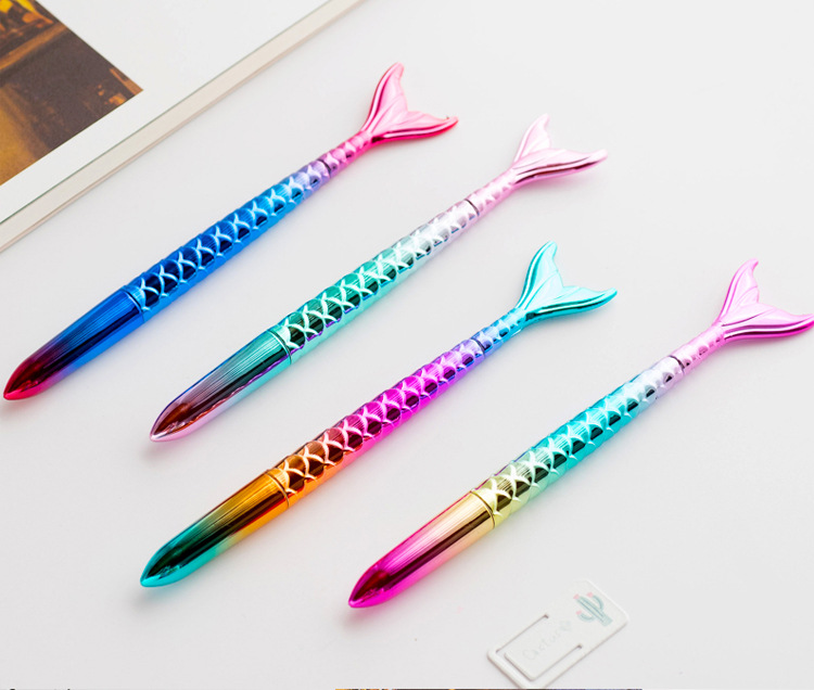 Creative stationery lovely student pen mermaid pen ballpoint pen signature pen imitation needle neutral pen