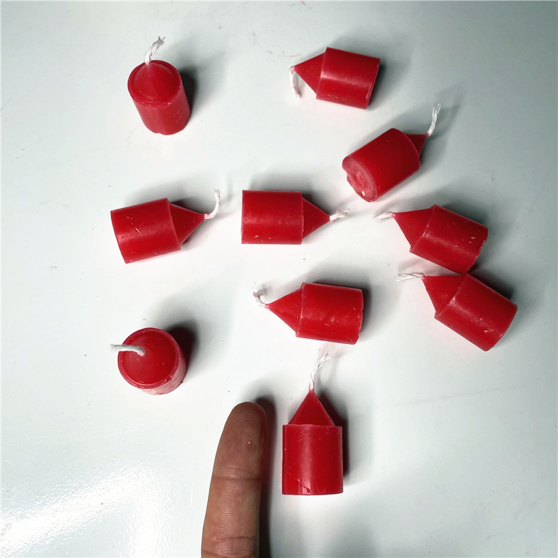 Factory Wholesale Red Candle Buddha Worship Incense Small Candle Worship Cylinder Long Brush Holder Wax Household Ordinary Lighting Small Candle