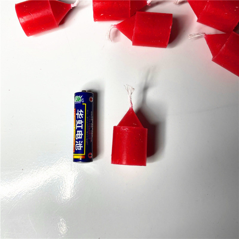 Factory Wholesale Red Candle Buddha Worship Incense Small Candle Worship Cylinder Long Brush Holder Wax Household Ordinary Lighting Small Candle