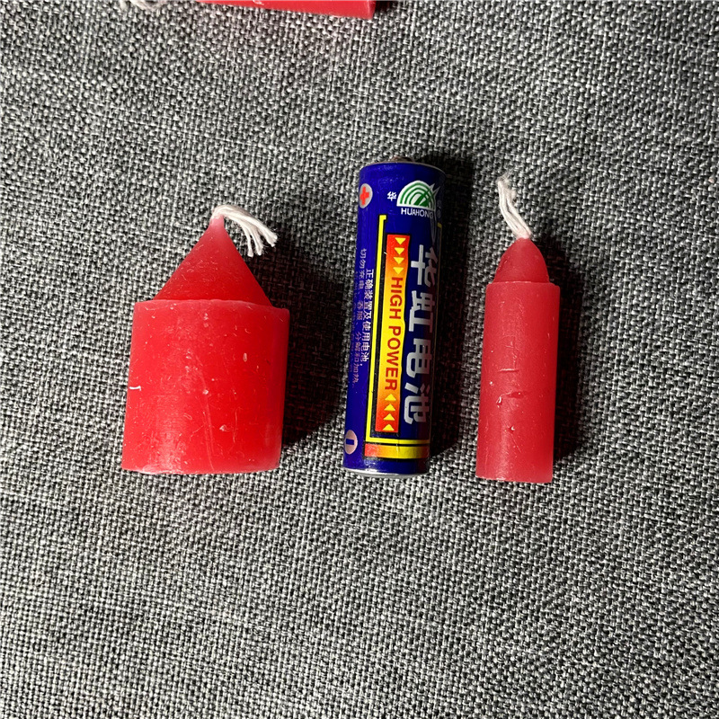 Factory Wholesale Red Candle Buddha Worship Incense Small Candle Worship Cylinder Long Brush Holder Wax Household Ordinary Lighting Small Candle