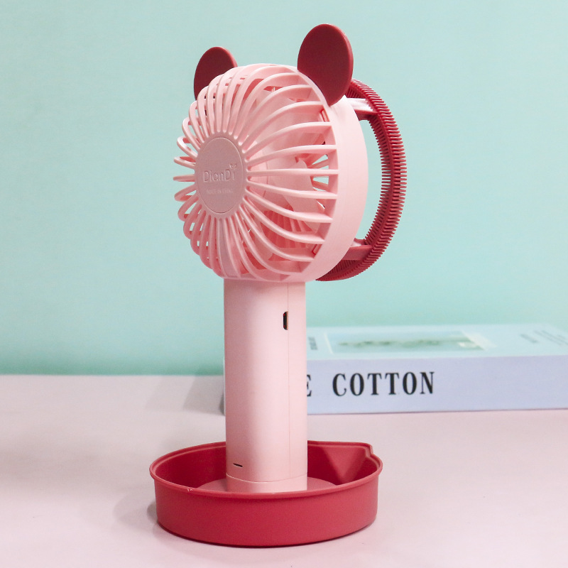 2021 Summer New Creative Children Outdoor Bubble Machine USB Rechargeable Fan Portable Mini Light Fan