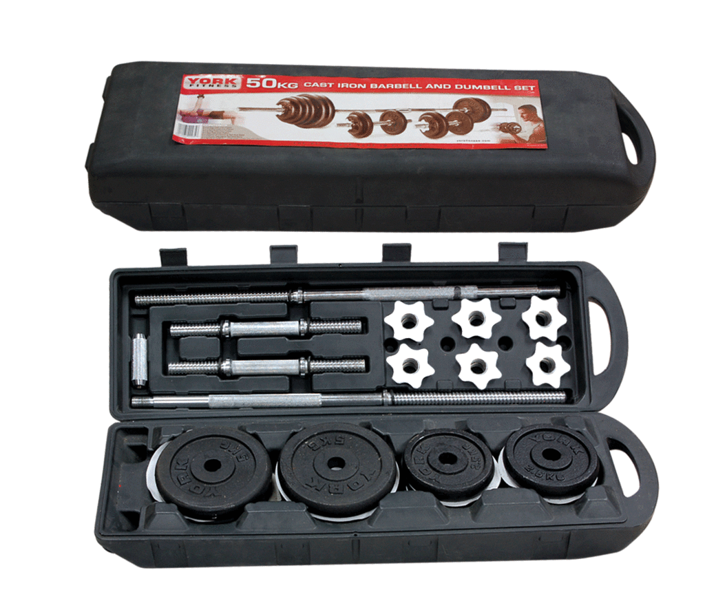 Dumbbell hardcover paint 50KG hardcover gift set dumbbell dumbbells dumbbell plated Rod foot