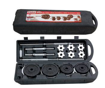 Dumbbell hardcover paint 50KG hardcover gift set dumbbell dumbbells dumbbell plated Rod foot