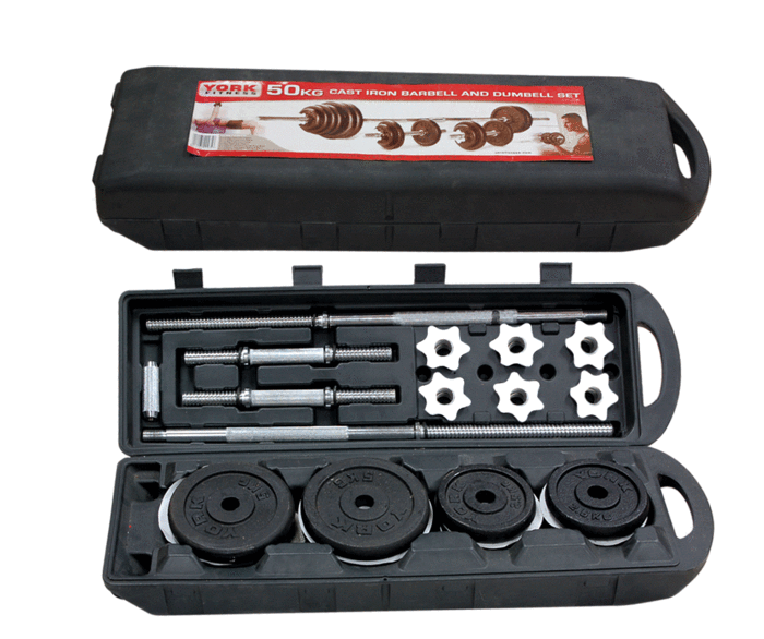 Dumbbell hardcover paint 50KG hardcover gift set dumbbell dumbbells dumbbell plated Rod foot