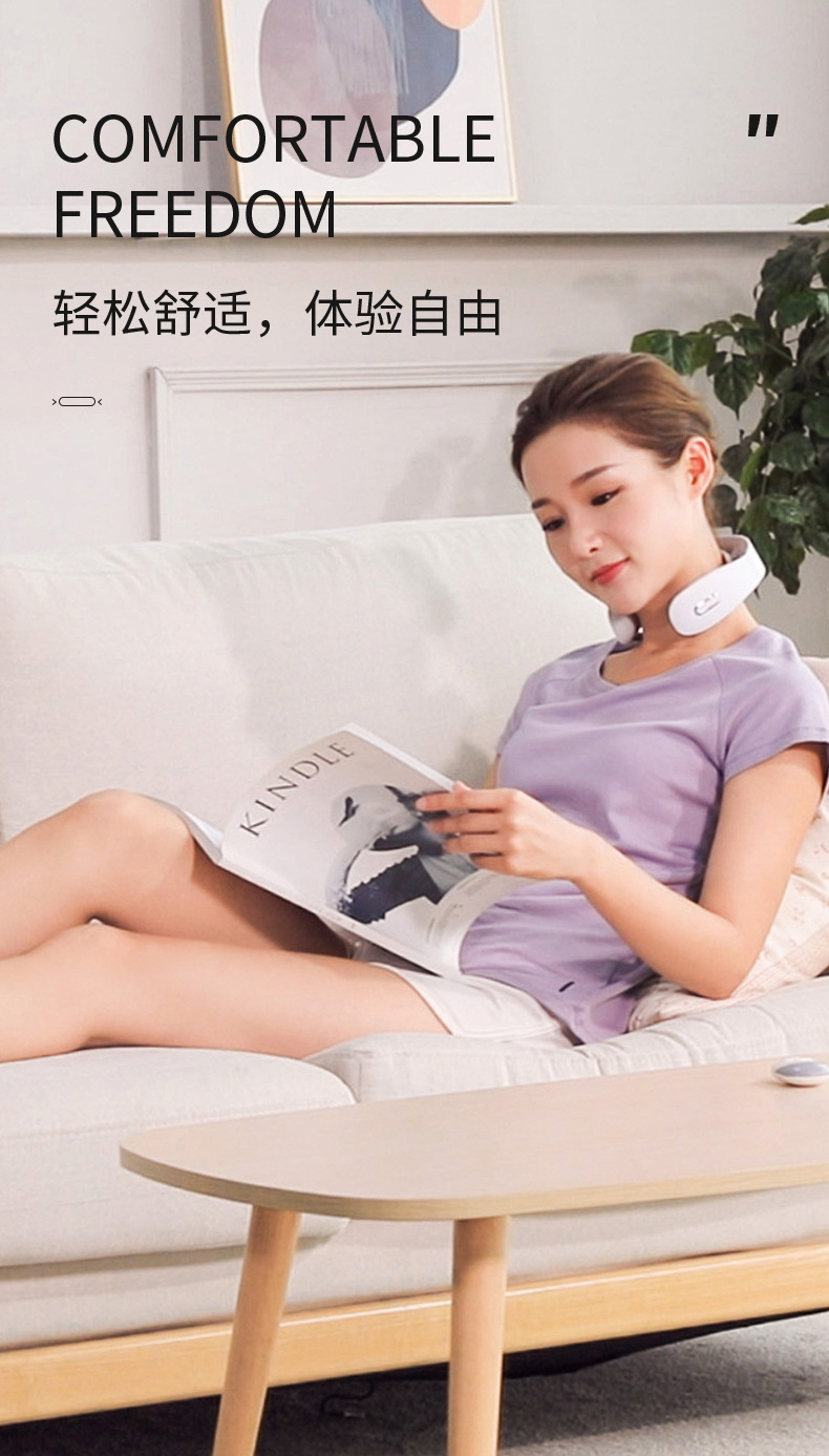 New Pulse Cervical Vertebra Massage Instrument Physiotherapy Function Mini Shoulder Neck Neck Protector Portable Hot Compress Neck Massager Massage Instrument New Pulse Cervical Vertebra Massage Instrument Physiotherapy Function Mini Shoulder Neck Neck Protector Portable Hot Compress Neck Massager Massage Instrument