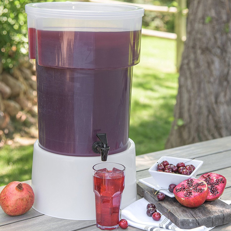 Juice Cooking Vessel Portable Outdoor Ice Cooling Juice Cooking Vessel Cold Drink Machine Beverage Barrel Buffet Coffee Blender Container