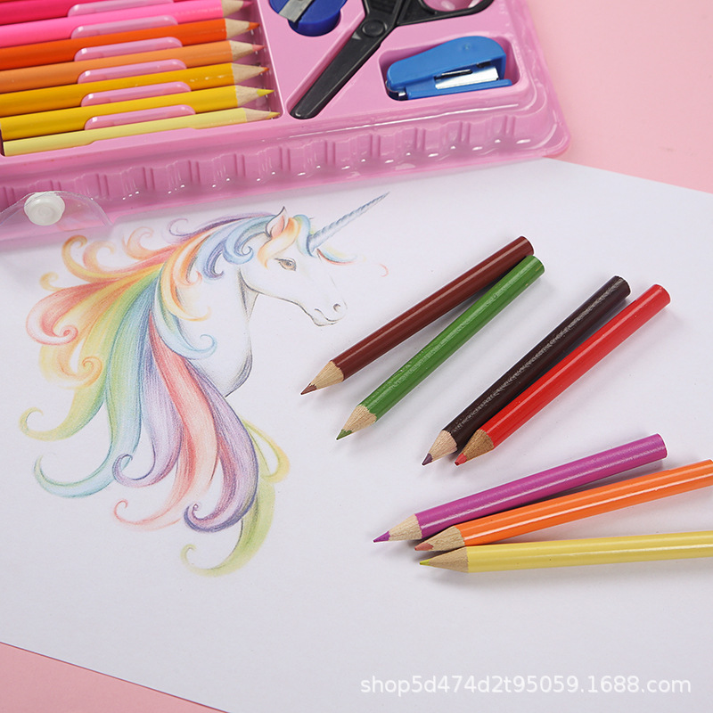 150-Piece Set Painting Kit Children&#039;s Gift Box Watercolor Pen Wholesale Children&#039;s Student Drawing Brush Wax Crayon Oil Pastels