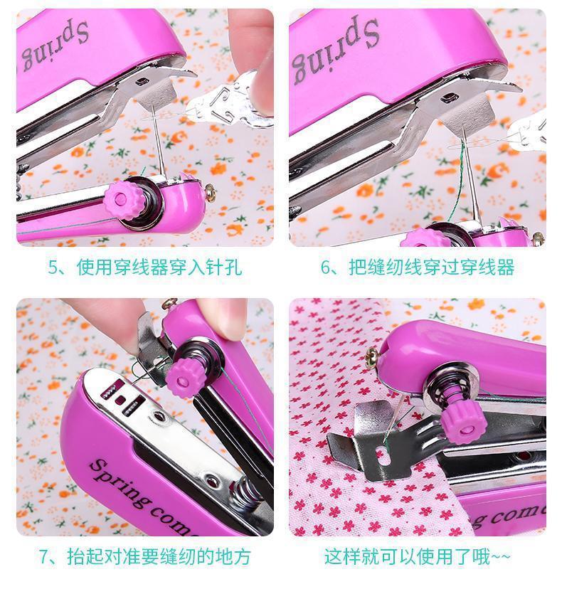 Sewing Box 46-Piece Portable Manual Mini Sewing Machine Outdoor Manual Small Household Sewing Machine Wholesale