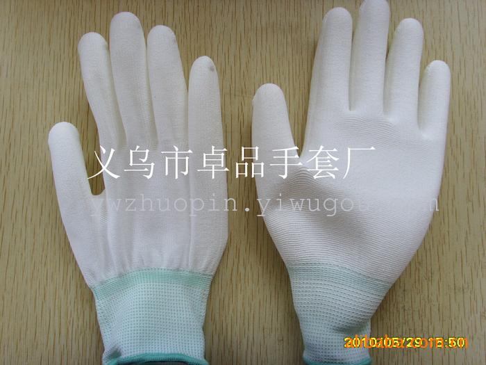 Manufacturer direct nylon cuff extended PU coated palm anti-static gloves Manufacturer direct nylon cuff extended PU coated palm anti-static gloves