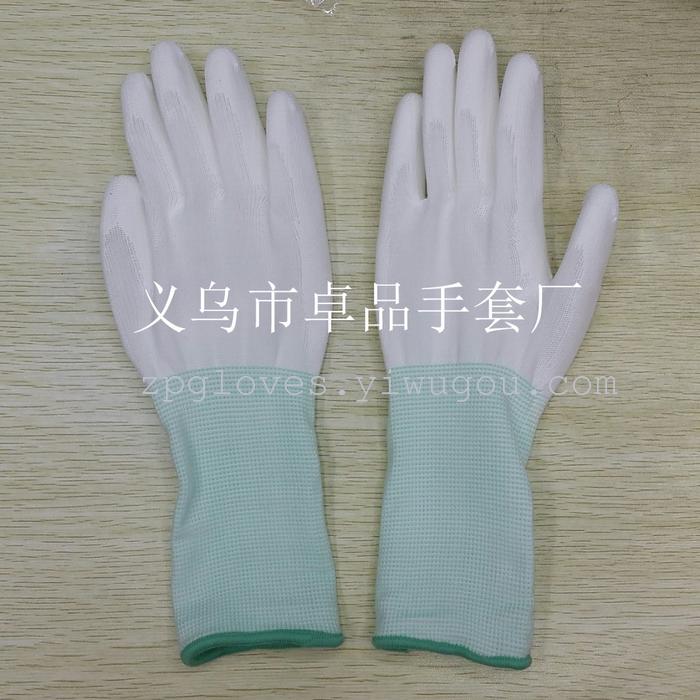 Manufacturer direct nylon cuff extended PU coated palm anti-static gloves Manufacturer direct nylon cuff extended PU coated palm anti-static gloves