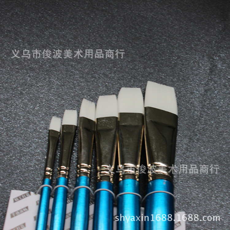 Bear Stearns 6011A number 6 nylon hair flat water and chalk Bear Stearns 6011A number 6 nylon hair flat water and chalk