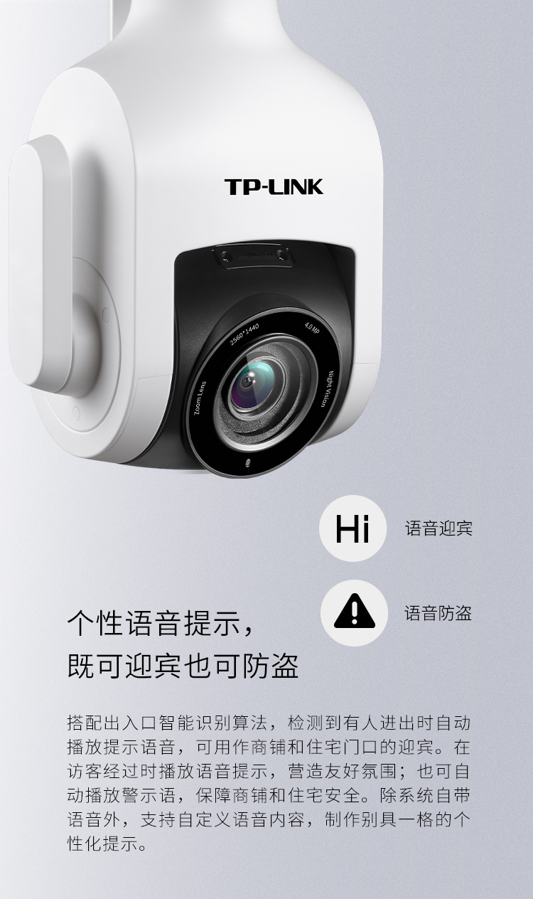 WiFi Wireless 4x Zoom 4 Million HD 360 Degree Ball Machine TP-LINK Outdoor IPC646-DZ Camera