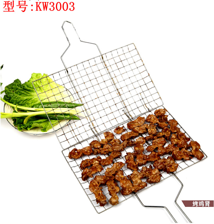 Stainless Steel Barbecue Wire Mesh Grilled Fish Clip Shelf Barbecue Machine Barbecue Basket Square Outdoor Mesh Plate Stainless Steel Barbecue Wire Mesh Grilled Fish Clip Shelf Barbecue Machine Barbecue Basket Square Outdoor Mesh Plate