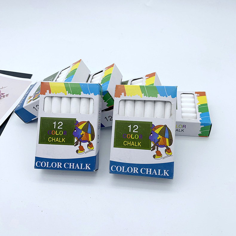 School Teaching Teacher Blackboard Utensils 12 White Chalk Children Learn Painting Graffiti Colorful White Chalk School Teaching Teacher Blackboard Utensils 12 White Chalk Children Learn Painting Graffiti Colorful White Chalk