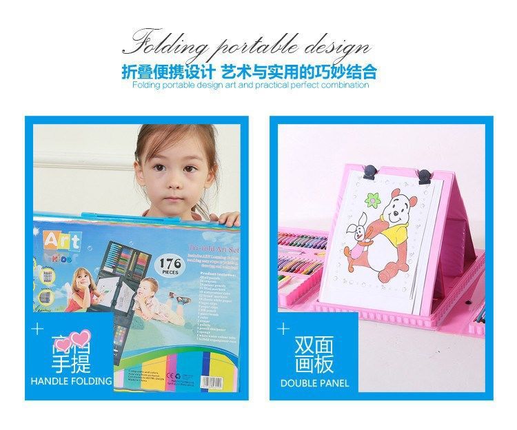Children Watercolor Pen Painting Kit Wholesale Children Primary School Students Learning Painting Watercolor Brush Wax Crayon Oil Pastels