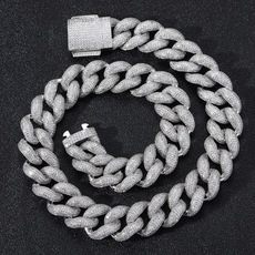 European and American Style Necklace Hip Hop 3mm 5mm Zircon Tennis Chain Zircon Bracelet Necklace Tennis Chain European and American Style Necklace Hip Hop 3mm 5mm Zircon Tennis Chain Zircon Bracelet Necklace Tennis Chain