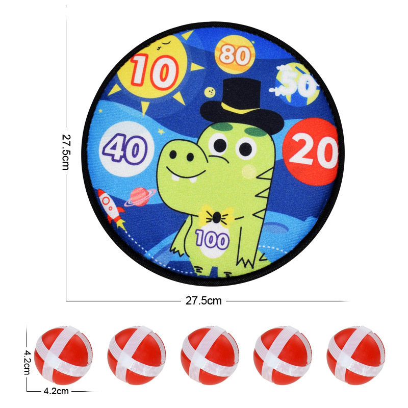 Cross-Border Toys Children's Cartoon Sticky Ball Suction Cup Darts Target Indoor Outdoor Throwing Sticky Ball Interactive Game