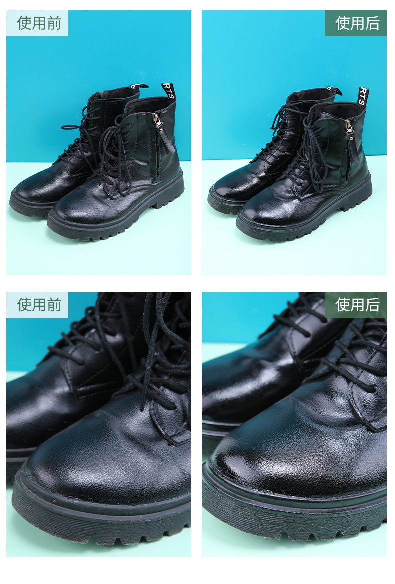 Double-Sided Sponge Leather Shoes Wipe Multifunctional Colorless Shoe Wax Brush Leather Maintenance Care Shoe Polish Fantastic Shoes Cleaning Product