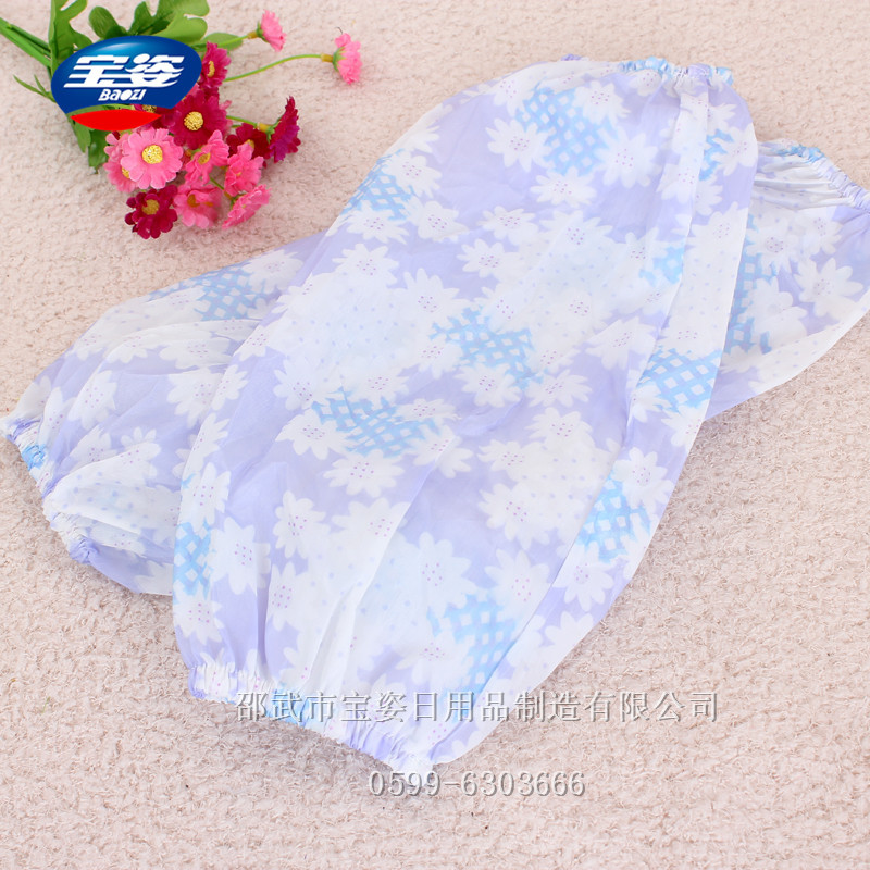 Cuff glove sleeve long waterproof grease cartoon wholesale Korean fashion finishing cleaning the winter home