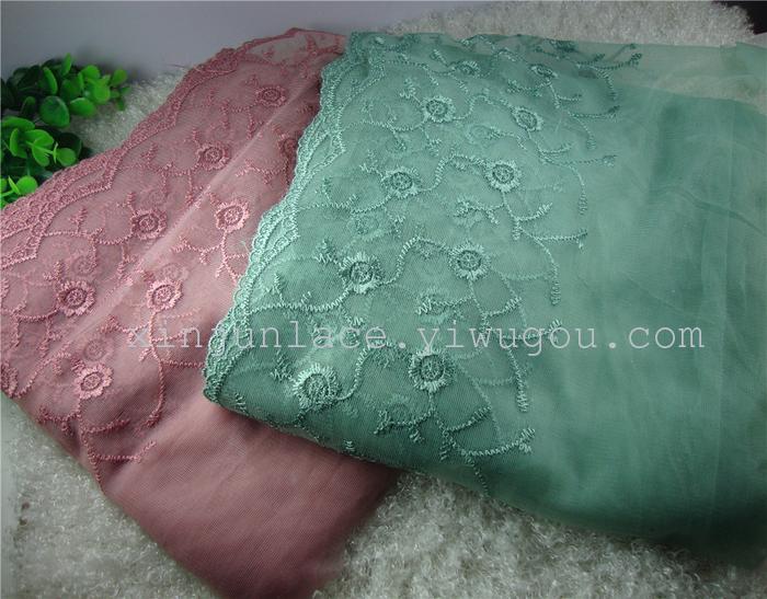 Unilateral 2cm lace yarn type polyester embroidery lace lace cuff Unilateral 2cm lace yarn type polyester embroidery lace lace cuff