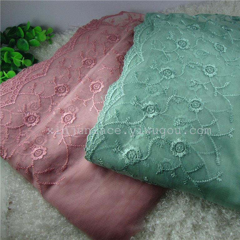 Unilateral 2cm lace yarn type polyester embroidery lace lace cuff