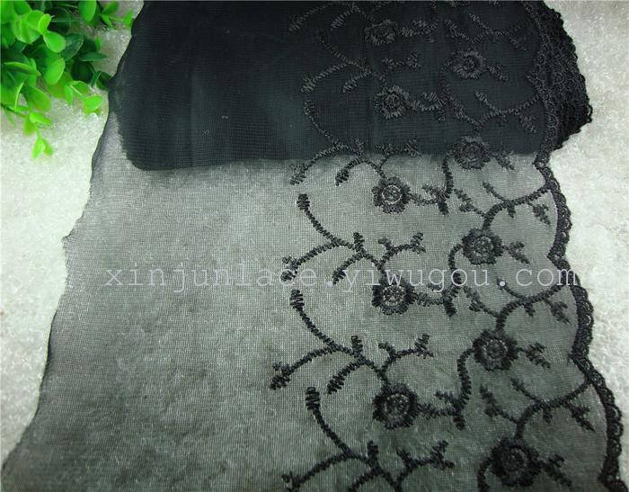 Unilateral 2cm lace yarn type polyester embroidery lace lace cuff Unilateral 2cm lace yarn type polyester embroidery lace lace cuff