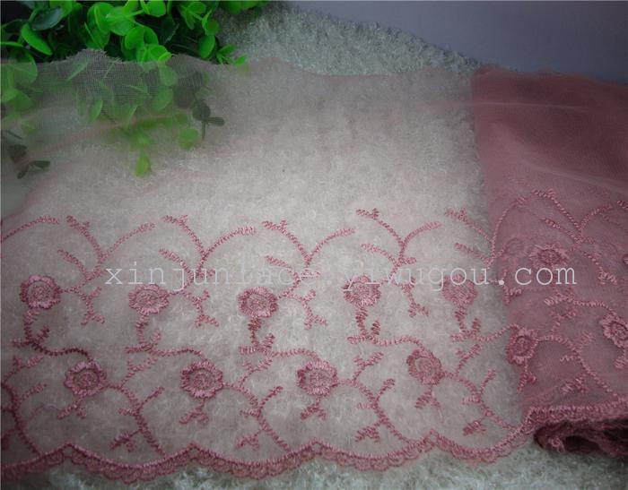 Unilateral 2cm lace yarn type polyester embroidery lace lace cuff Unilateral 2cm lace yarn type polyester embroidery lace lace cuff