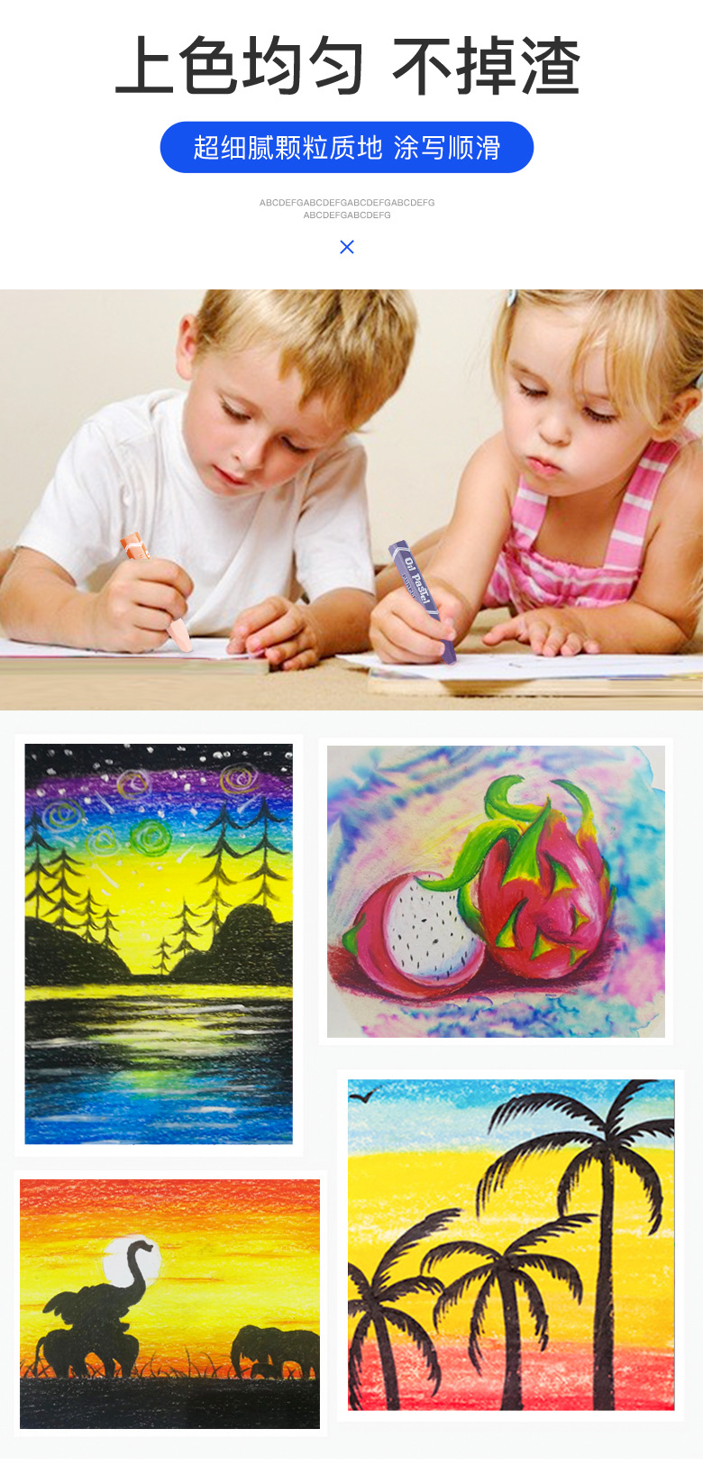 Crayon Boxed Washable Children's Color Wax Brush National Standard 12 Color Training Colorful Heavy Color Stick Graffiti Crayons