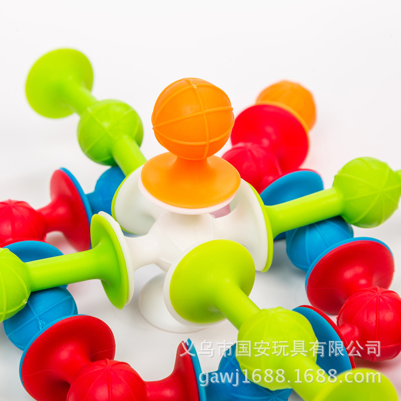 Interactive Popular Suction Cup Darts Changeable Sticky Glue Soft Building Blocks Luscious Suctions Children's Toys