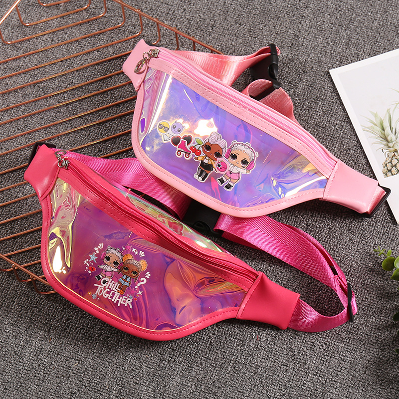 Children's Bag 2020 Girls' Shoulder Laser Waist Bag Mini Cartoon Crossbody Bag Chest Bag Trendy Girl Waist Bag Children's Bag 2020 Girls' Shoulder Laser Waist Bag Mini Cartoon Crossbody Bag Chest Bag Trendy Girl Waist Bag