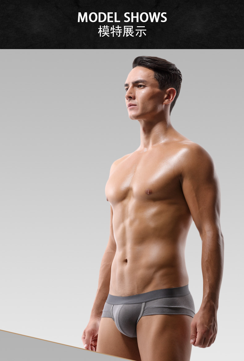 Men's Underwear Triangle Modal Low Waist Sexy U Convex Bag White Underwear Men's Small Boxer Shorts Underpants Fashion Men's Underwear Triangle Modal Low Waist Sexy U Convex Bag White Underwear Men's Small Boxer Shorts Underpants Fashion