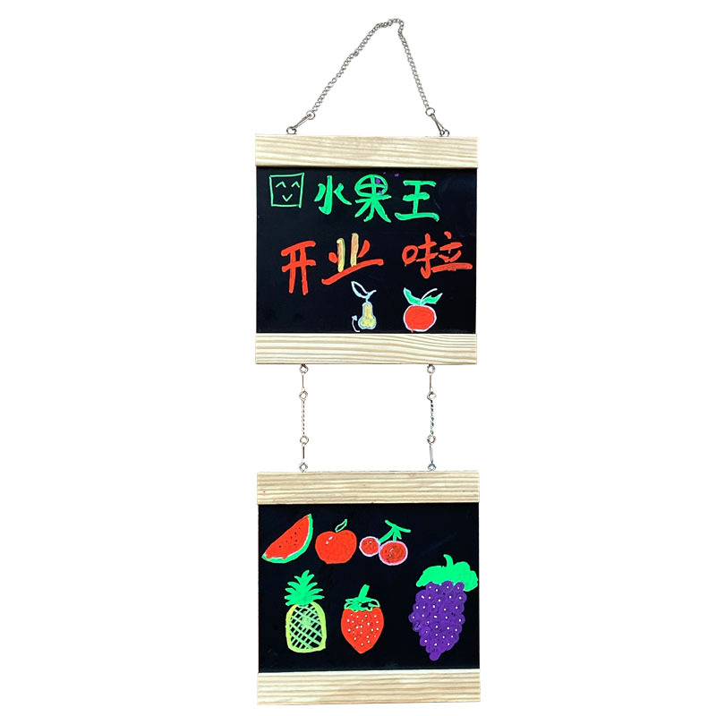 Creative Chalk Small Blackboard Shop Commercial Erasable Wall Stickers Wall-Mounted Handwriting Fluorescent Pen Writing Billboard Exhibition Board